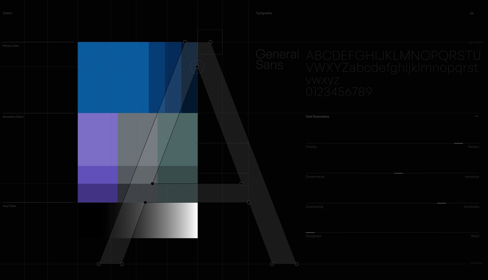 Brand Identity Design | Color Palette | Typography | Technology Company Primary Colors | Typeface Design | Brand Typeface | AI Colors | 